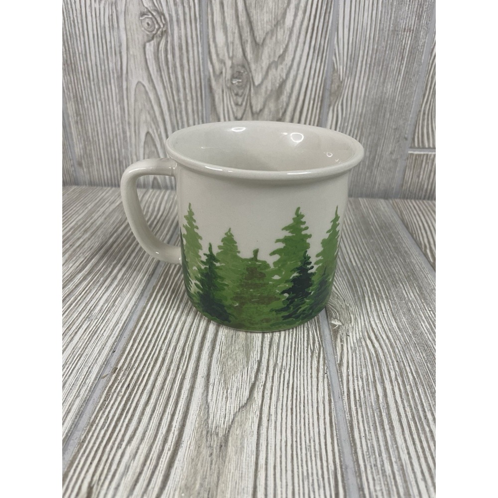 Heritage Woods Coffee Tea Mug Ceramic NOW Designs 14 oz Forest Trees Outdoors